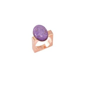 Charoite Theoria Ring