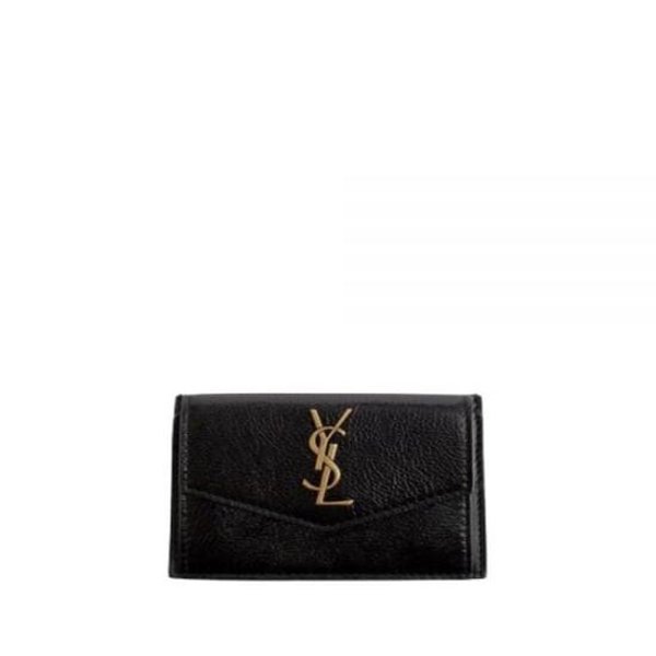 24FW 생로랑 카드지갑 582305 AADA0 1000 Black