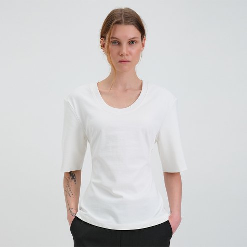 매그제이 U-NECK SLIM T-SHIRT_2colors J242NTT822