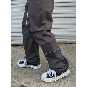 WIDE MULTI POCKET PANTS (CHARCOAL)