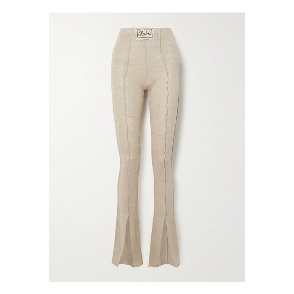 시에드레스 멀티 아플리케 리넨 블렌드 플레어 팬츠 1647597329209830