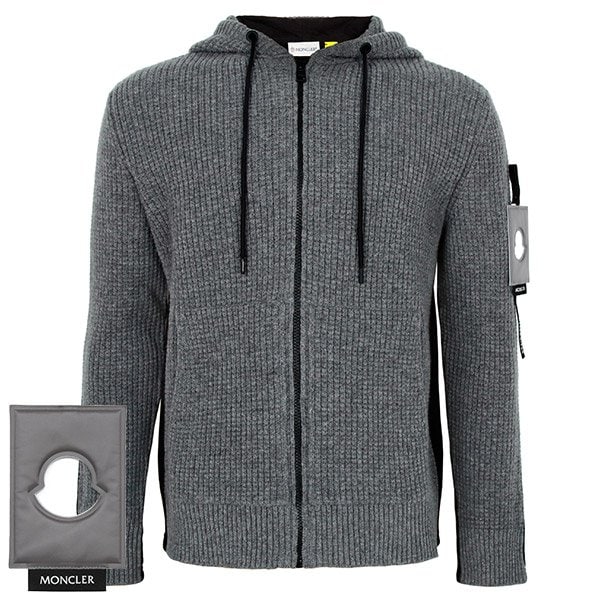 [부산점] 몽클레어 그레이 지니어스 울 후드 집업 카디건 9400200 A9236 900