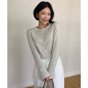 [헤이가가 Pick] STRIPE COTTON TEE [TIFA04LT05]_Gray