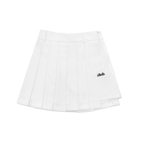 Warm Pocket Pleats 피치기모 포켓 주름스커트 WHITE