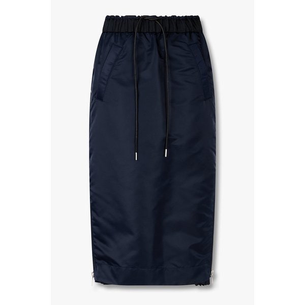 [CLASSICS]여성 사이드 히든 플리츠 스커트_네이비 6416116101000