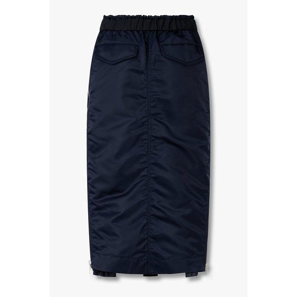 [CLASSICS]여성 사이드 히든 플리츠 스커트_네이비 6416116101000