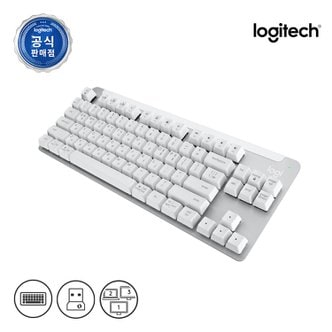 Logitech [로지텍 코리아]로지텍 무선 기계식 키보드 시그니처 K855 TKL [TCC적축/무선][오프화이트]