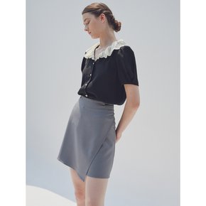 Delight side-buckle wrap skirt