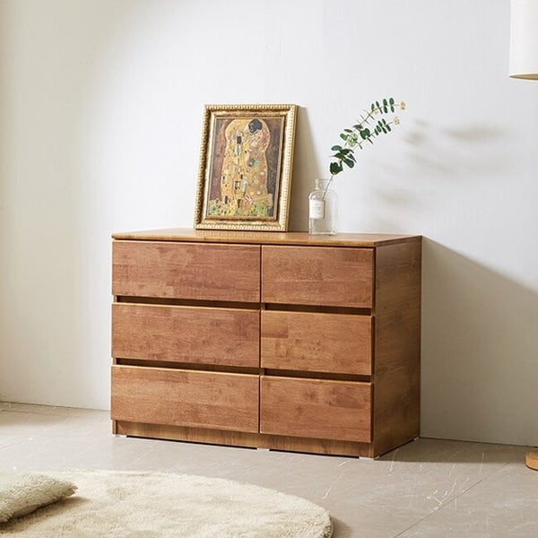 앳홈 테드 속깊은 브라우니 원목 1000 와이드 광폭서랍장 (깊이500)