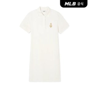 [코리아공식]여성 하트 반팔 피케 원피스 NY (Cream)