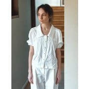 TIS PINTUCK VOLUME BLOUSE_WHITE
