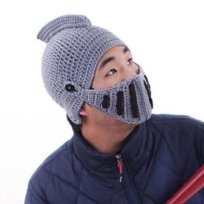 수염 비니 (투구형)