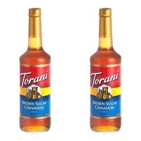 미국직구 Torani 토라니 브라운 슈가 시나몬 시럽 750ml 2팩 Brown Sugar Cinnamon