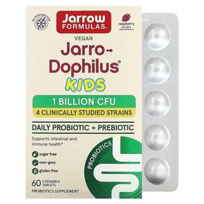 해외직구 Jarrow 자로우 도필러스 키즈 10억 유산균 라즈베리맛 츄어블 60정