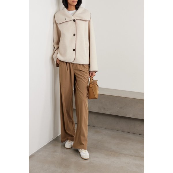 발리 로마네 저지 트림 플리스 재킷 46376663162924505