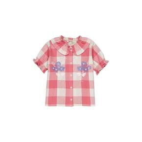[공식스토어] Carlina 블라우스 체크 로즈 SS26-CARBLCHR