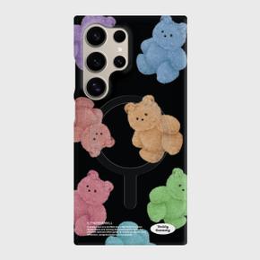 /더나인몰 rainbow teddy gummy pattern [맥세이프 하드 폰케이스]
