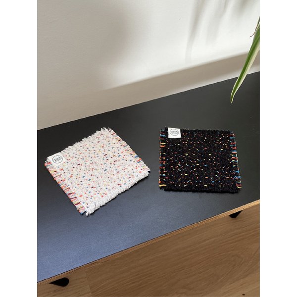 레인보우 티코스터 2color 컵받침 패브릭코스터 홈카페