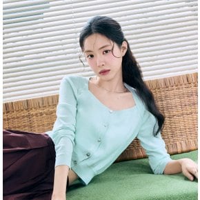 썸머 볼레로 7부 하트넥 가디건 GR5A1CD501