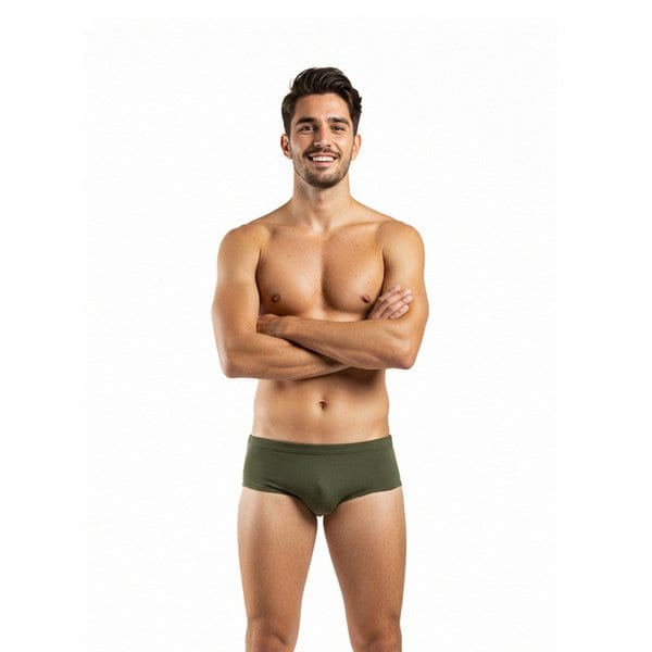 All Day Fit 트레이닝 숏사각 스윔팬츠 카키