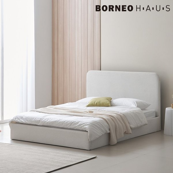 [보루네오] 엘리브 유즈 슈퍼싱글 패브릭 통깔판 침대 프레임 dp196 (수도권무배)