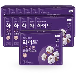 화이트 순한순면 수퍼롱 8p x12개/ 오버나이느 날개형