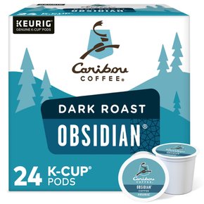 Caribou  Caribou  커피  Obsidian  Keurig  싱글서브  K컵  포드  미디엄  로스트  커피  24개