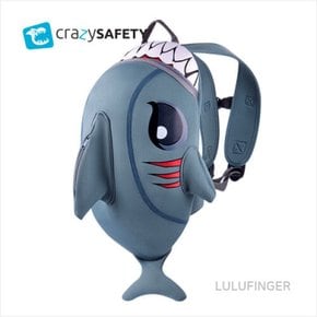 [룰루핑거] 크레이지 세이프티 유아동 백팩 샤크(Shark)-그레이 3F-02-329