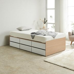 C3291B 라운드 올서랍 수납침대 SS (매트미포함) 3colors