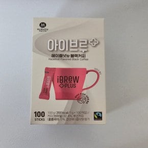 맥널티 아이브루 플러스 헤이즐넛향 블랙커피100개입