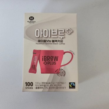  맥널티 아이브루 플러스 헤이즐넛향 블랙커피100개입