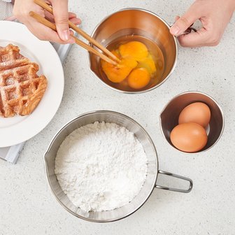 리본제이 국내 제작 304 스텐 손잡이 믹싱 계량컵 외