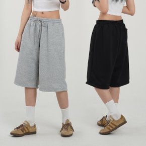 여성 버뮤다팬츠 여름 와이드 6부 반바지 여자반바지 트레이닝_P397864799