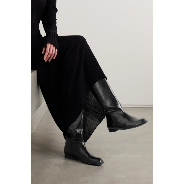 케이트 콜트 글로스드 가죽 니하이 부츠 46376663162859080