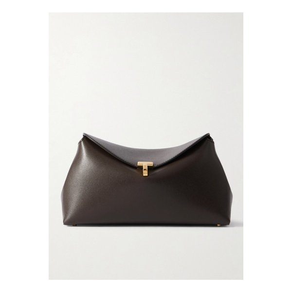 티락 텍스처 가죽 클러치 다크 브라운 1647597357230610