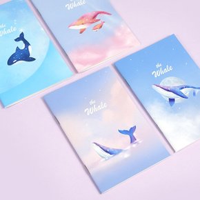 핑크풋 고래 핸디수첩 귀여운 학용품 다이어리노트