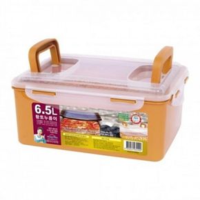 김치밀폐용기 김장 장담그기 김치 김장보관용기 핸들형 보관 6.5L