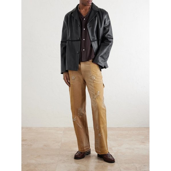 카틱 리서치 자수 가죽 재킷 46376663162975578