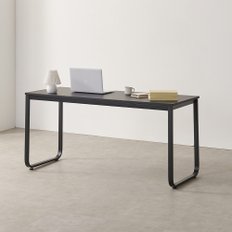 호보 라운드 1500 블랙 1인용 컴퓨터책상 테이블 1500x600 블랙