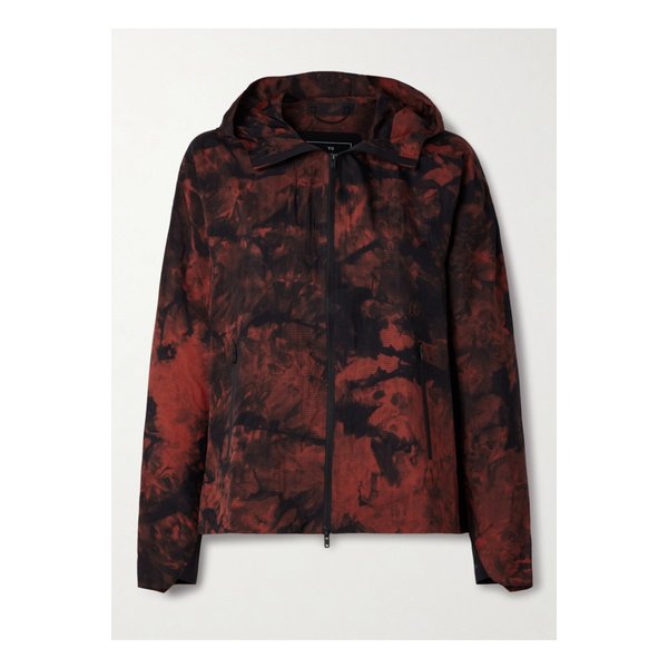 Y-3 후드 프린트 립스탑 트랙 재킷 레드 46376663162943013