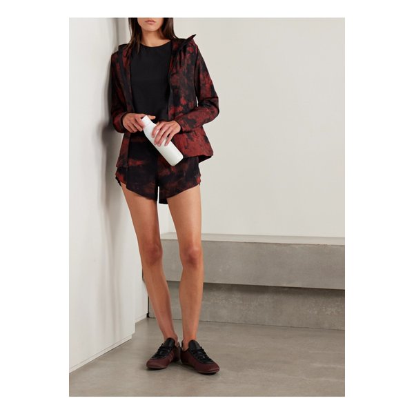 Y-3 후드 프린트 립스탑 트랙 재킷 레드 46376663162943013