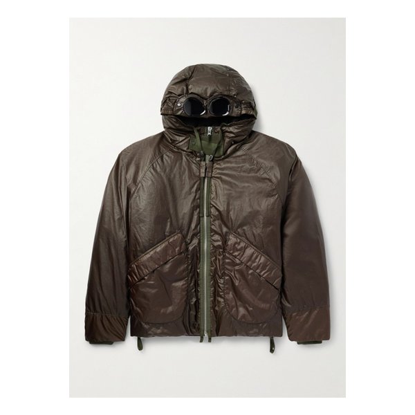 오팔 텍스처 셸 다운 후드 재킷 그린 46376663162869032