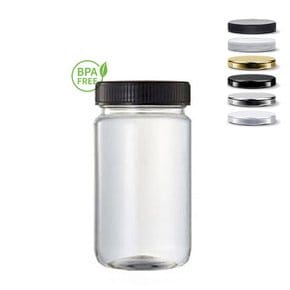 트라이탄 밀폐용기 250ml (플라스틱캡 블랙)
