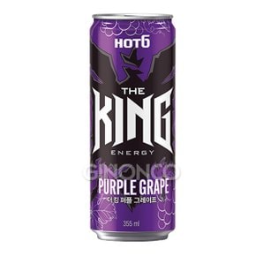 롯데칠성 핫식스 더킹 퍼플그레이프 355ml 에너지드링크