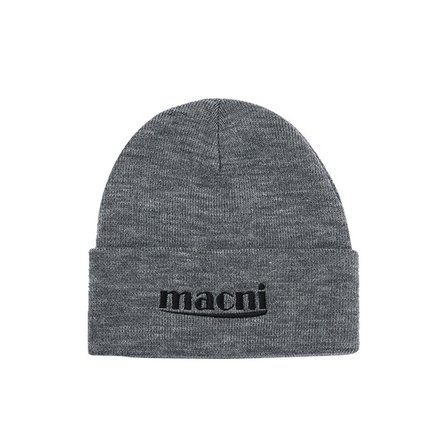 마크니 LOGO KNIT BEANIE_GREY