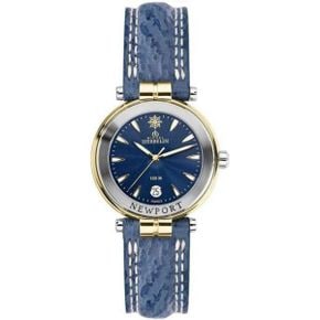 프랑스 미쉘에블랑 여자 시계 1798068 Michel Herbelin Damen port Blue Strap vergoldet 14255/