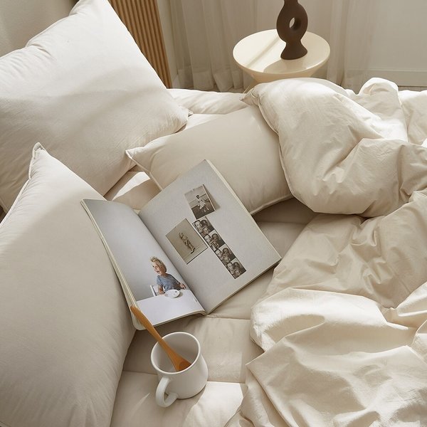 샤르르 파우제 60수 순면 베개커버 50x70 3컬러