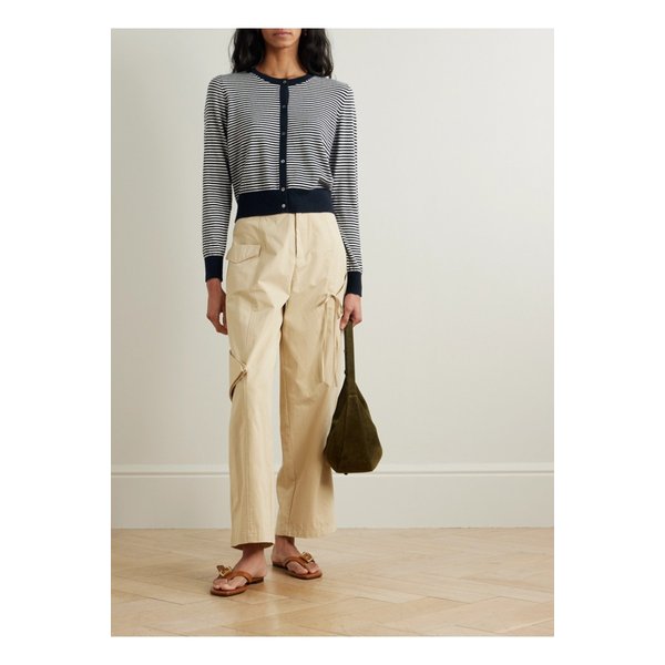 아치4 베아 스트라이프  캐시미어 가디건 블루 1647597357819673