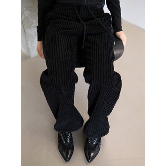 태이 big corduroy pants (black)