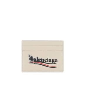 BALENCIAGA 남성 political stencil cash card holder with Neutro